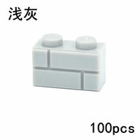 100pcs MOC Parts for Lego Kits 1x2 Dot 98283 Wall bricks Building Blocks Set DIY - Bricks & Blocks -  - The Drift Art Co.