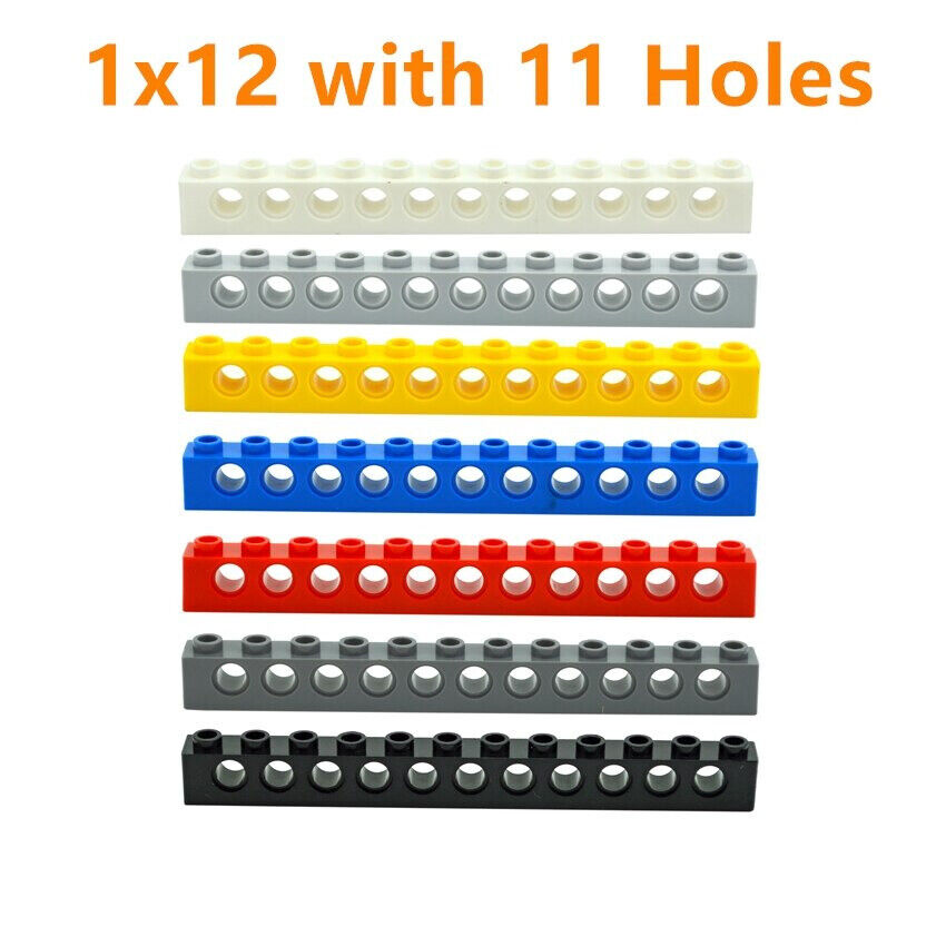 10pc Technic Parts for 1x12 w 11 Hole 3895 Long Beam for LEGO Building Block Set - Bricks & Blocks -  - The Drift Art Co.