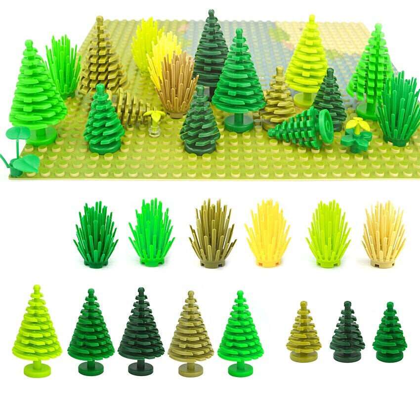 10pcs City Parts for Lego Kits Bush Trees Grass bricks Building Blocks Sets DIY -  - The Drift Art Co.