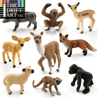 1pc Alpaca Warthog Sheep Deer Fox Monkey Animal Miniature Art Toy Figure Doll - Action Figure -  - The Drift Art Co.