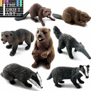 1pc Badger Wolverine Anteater Beaver Animal Miniature Art Toy Figure Doll DIY - Action Figure -  - The Drift Art Co.
