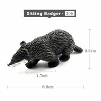 1pc Badger Wolverine Anteater Beaver Animal Miniature Art Toy Figure Doll DIY - Action Figure -  - The Drift Art Co.