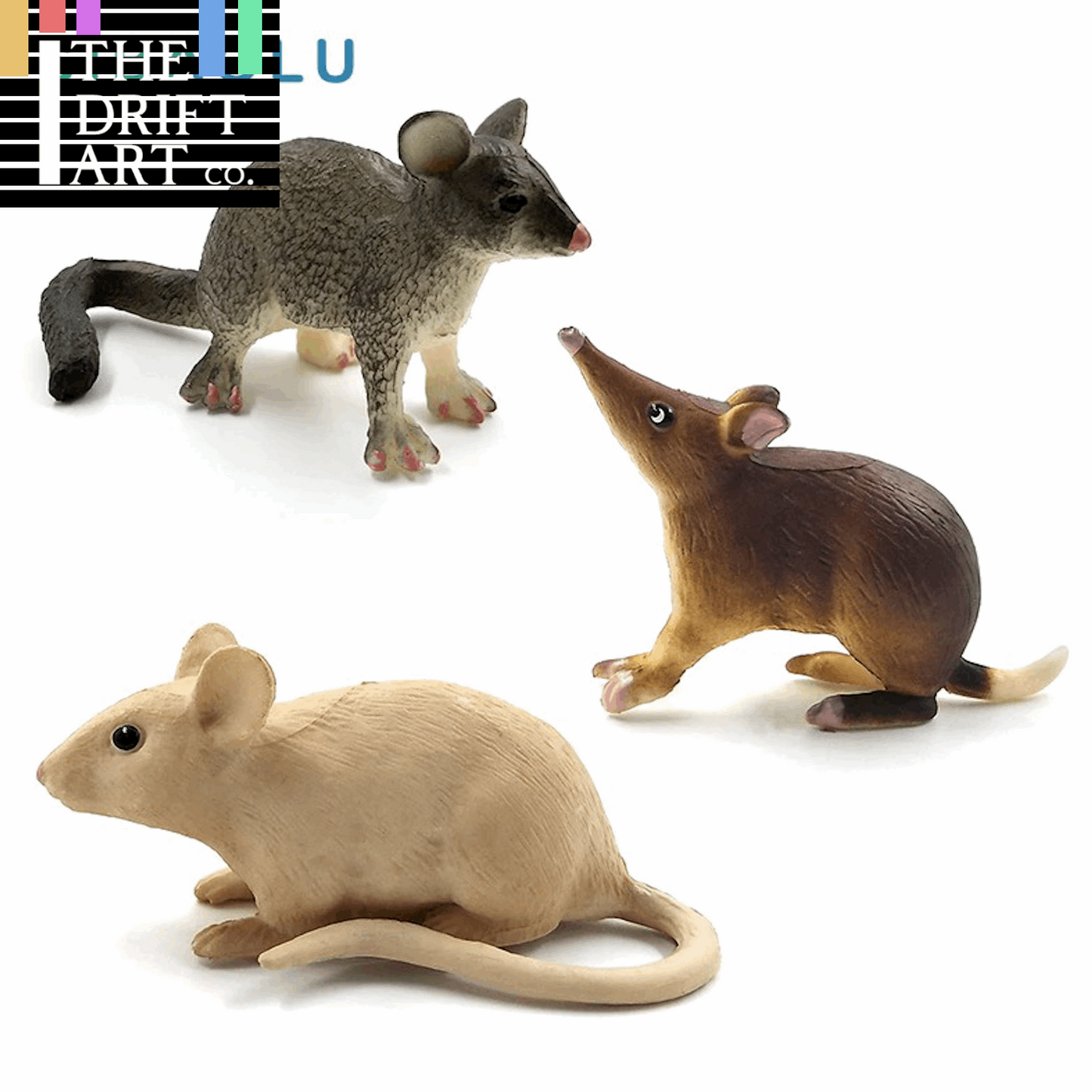 1pc Rodent Mouse Rat Animal Miniature Garden Craft  Home Art Toy Figure Doll DIY -  - The Drift Art Co.