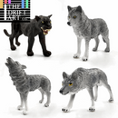 1pc Simulation Leopard Wolf Black Panther Animal Miniature Art Toy Figure Doll - Action Figure -  - The Drift Art Co.
