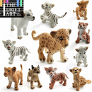1pc Simulation mini Lion Tiger Lynx Animal Miniature Art Toy Figure Doll - Action Figure -  - The Drift Art Co.