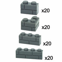 1x2 1x3 1x4 Wall Doors Windows MOC Parts for Lego Kit bricks Building Blocks Set - Bricks & Blocks -  - The Drift Art Co.