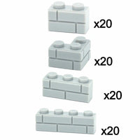 1x2 1x3 1x4 Wall Doors Windows MOC Parts for Lego Kit bricks Building Blocks Set - Bricks & Blocks -  - The Drift Art Co.