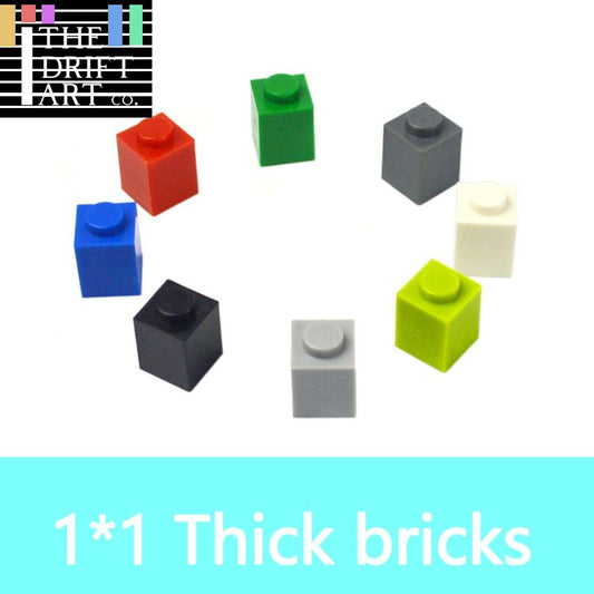 200pcs 1x1 Dots 3005 Educational Building Block Bricks Toy DIY - 18 Colors -  - The Drift Art Co.