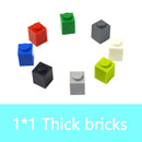 200pcs 1x1 Dots 3005 Educational Building Block Bricks Toy DIY - 18 Colors - Minifigure -  - The Drift Art Co.