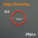 20pcs Belt Rubber Band 2x2 to 5x5 85543 85544 Building Block Bricks Toy DIY - Minifigure -  - The Drift Art Co.