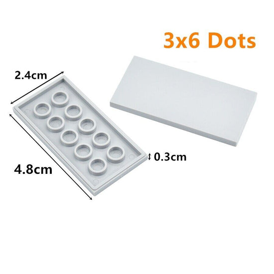 20pcs Smooth Thin Flat Tile 3x6 69729 Building Block Brick Toy DIY - Many colors