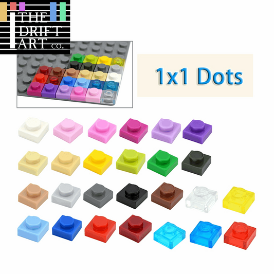 300pcs Thin 1x1 Dots 3024 DIY for Lego Kits Wall bricks Building Blocks Set -  - The Drift Art Co.