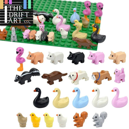 City Animal Building Blocks Duck Swan Cat Pig for LEGO Sets Building Blocks Sets