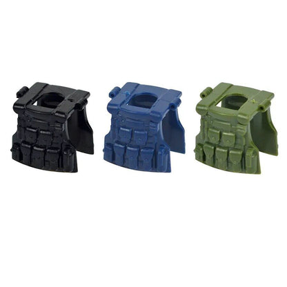 Backpack Armor Vest Army Weapon Soldier Figures Building Blocks Toy DIY