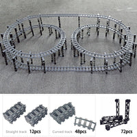 City Rail Flexible Tracks for LEGO Kit Train Building Blocks Sets DIY - 20 Sets! | The Drift Art Co. 3