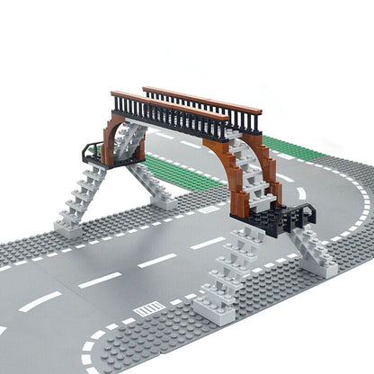 Train Station Bus Stop Signal Lamp Traffic Lights for LEGO Kit Train Building Blocks Sets DIY