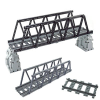 Bridge Tracks w/ Rock for LEGO Kit Train Building Blocks Sets DIY | The Drift Art Co. 7