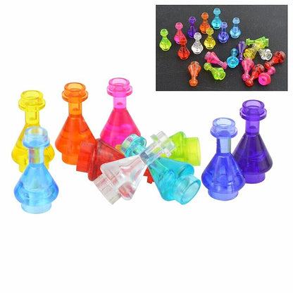 10pcs Bottles Pharmacy Flask 93549 for Lego MOC Building Blocks Brick Toy DIY