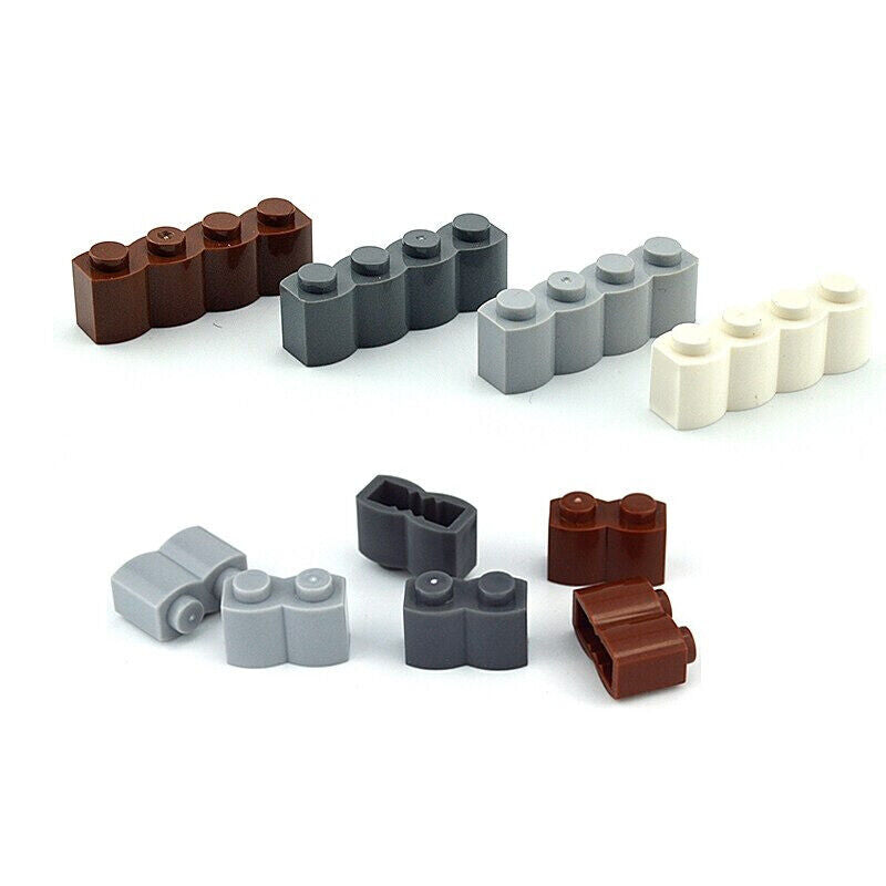 40-70pcs 30136 1x2 1x4 with Wave Parts for Lego Kits Bricks Building Block Sets