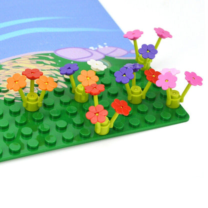 City House Plant Flower Parts for Lego Sets 3742 19119 Building Blocks Sets DIY