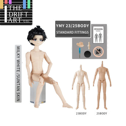 Body - 23/25 YMY body suitable For GSC Head BJD OB Obitsu 11 22 23 Ymy Toy Doll