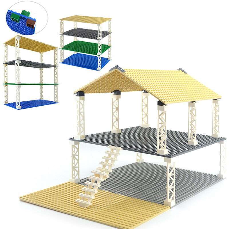 Building Blocks Dots base plates & Pillars DIY - Various Sizes - (16x32 & 32x32) | The Drift Art Co. 2