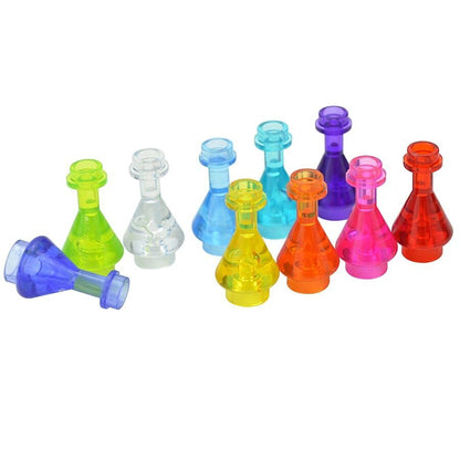 10pcs Bottles Pharmacy Flask 93549 for Lego MOC Building Blocks Brick Toy DIY