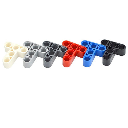 10pcs 3x3 Holes T-shaped Arm Liftarm Beam 60484 for Lego Kit Building Block Sets