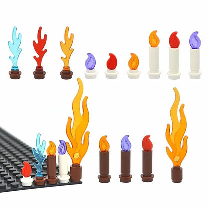 City Food Bonfire 7762 37775 Candle Flame part for Lego Sets Building Block Sets