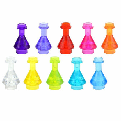 10pcs Bottles Pharmacy Flask 93549 for Lego MOC Building Blocks Brick Toy DIY