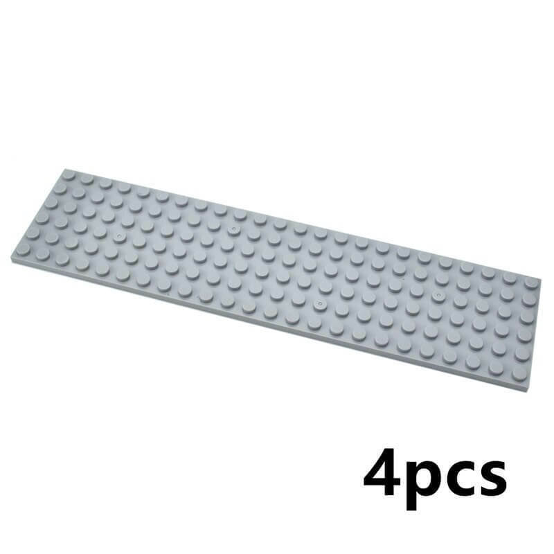 Building Blocks Dots base plates & Pillars DIY - (6x24) 4pcs - 3 Colors