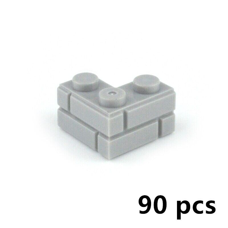 90pc 1x2 Dots SM3232 MOC Part for Lego Kit Corner Wall brick Building Blocks Set