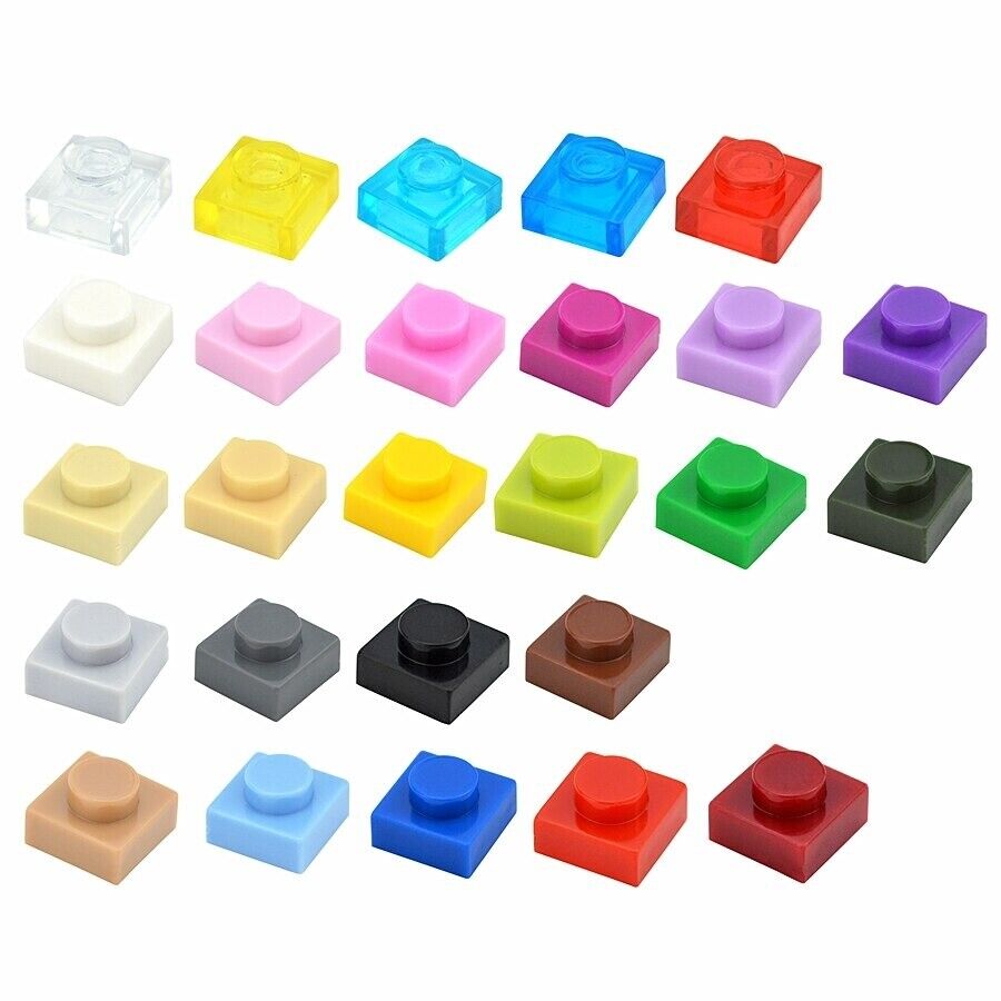 300pcs Thin 1x1 Dots 3024 DIY for Lego Kits Wall bricks Building Blocks Set