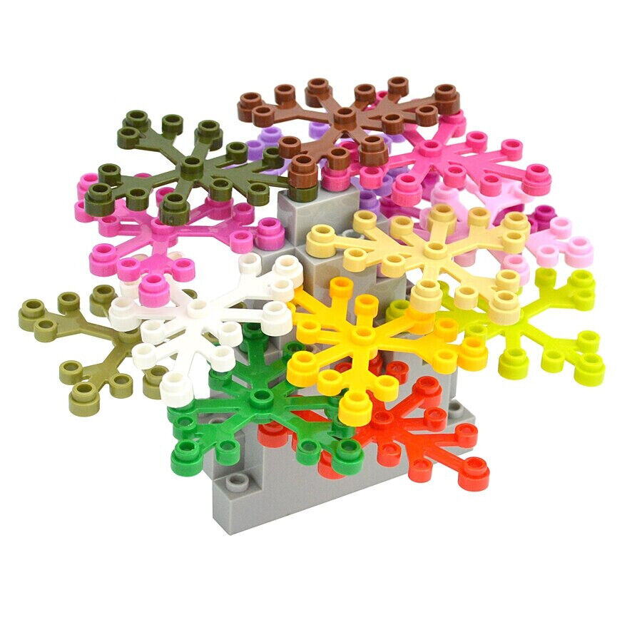 40pcs 6x5 Leaf 2417 City Parts for Lego Kit Plant Flower bricks Building Blocks