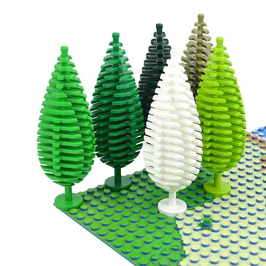 3pcs 3778 Bush Trees Grass City Jungle for Lego Kit brick Building Block Set DIY