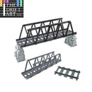Bridge Tracks w/ Rock for LEGO Kit Train Building Blocks Sets DIY | The Drift Art Co. 1