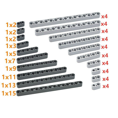 40pcs 1x2 1x5 1x7 1x9 Technic for Lego Kit Liftarm Beam Building Block Brick Set