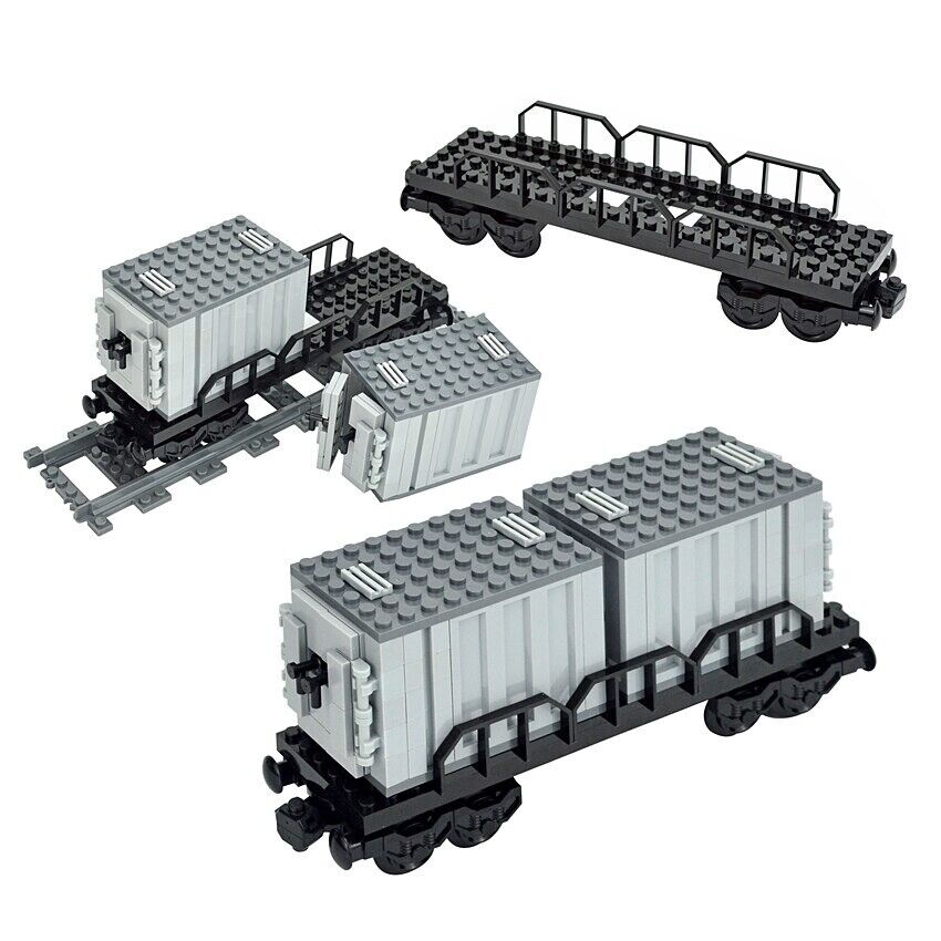 City Railway Freight Train Container 92088 for Lego Building Blocks Bricks DIY