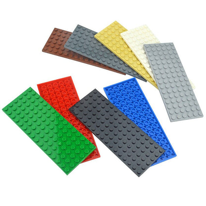 Building Block Dots base plates & Pillars - 6x16 6pcs 3027 - 8 Colors - for LEGO