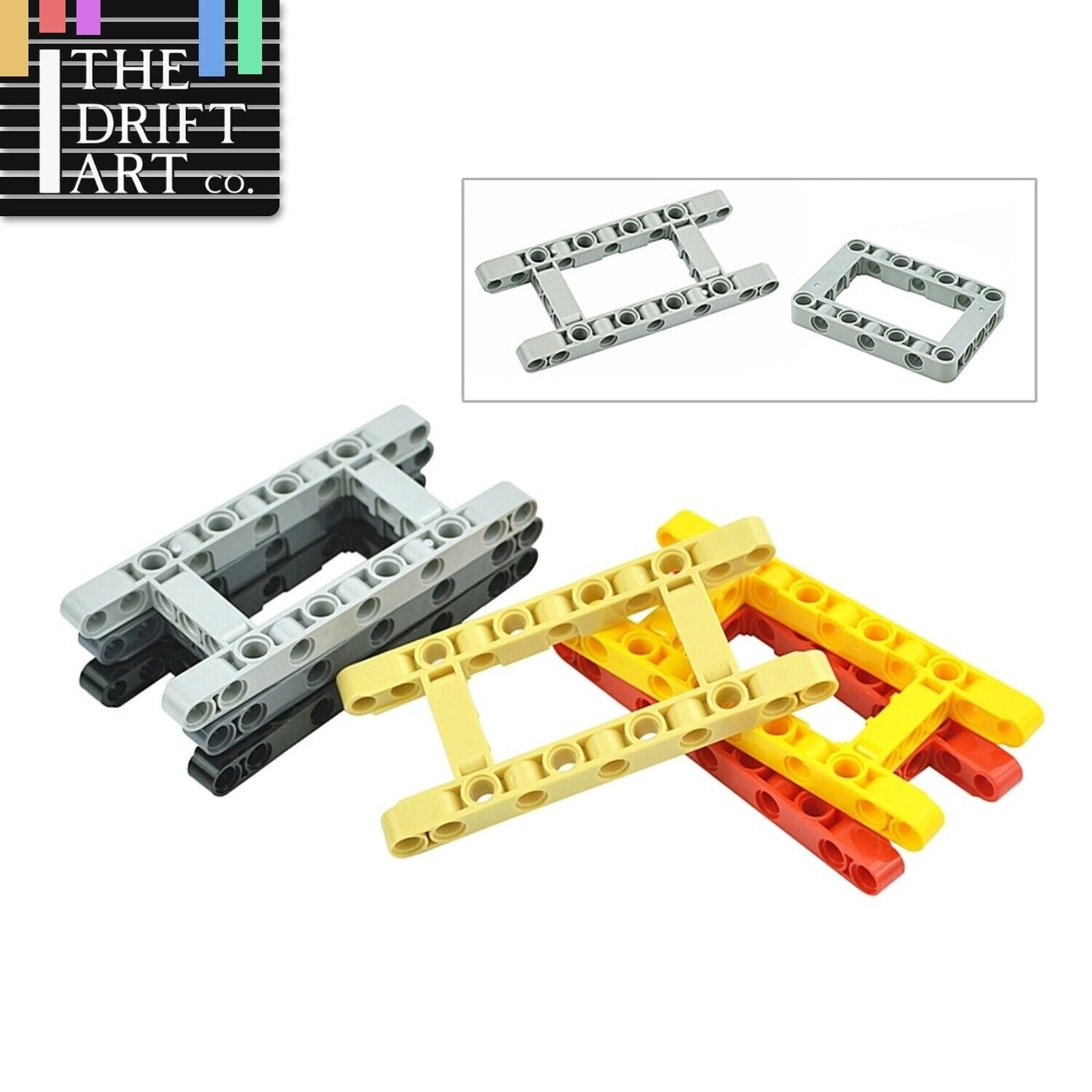 4pc Technic Liftarm Frame Hole 64178 5x11 5x7 for Lego Kits Building Blocks Sets