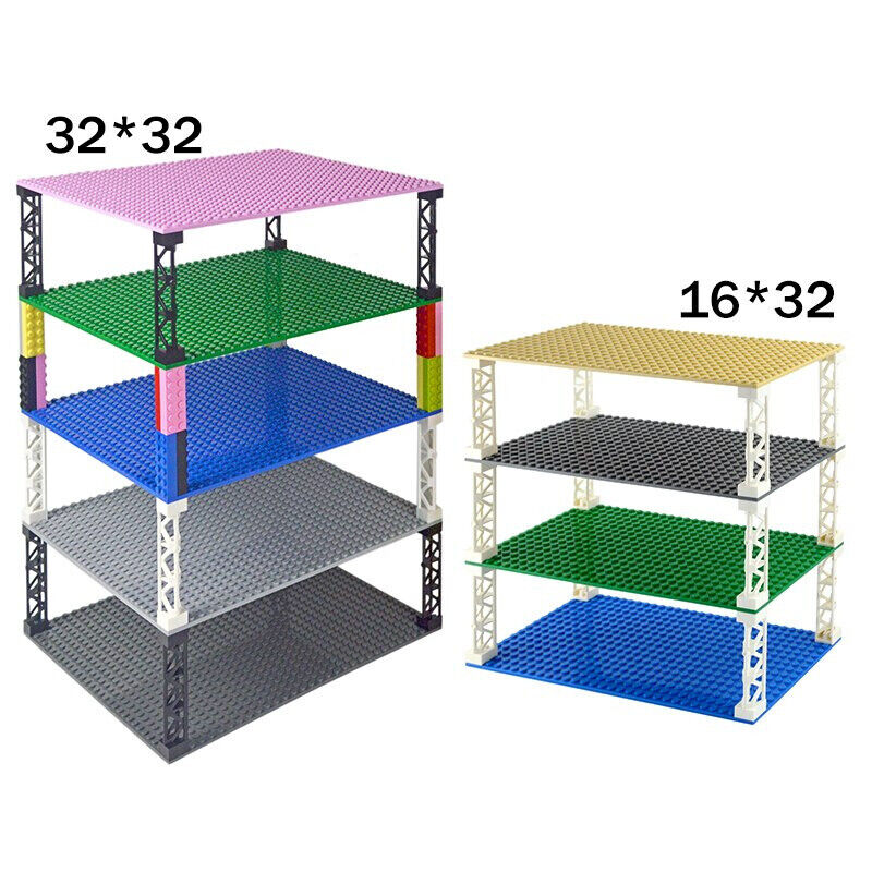 Building Block Dots base plate Pillar for LEGO - Various Sizes - (16x32 & 32x32)