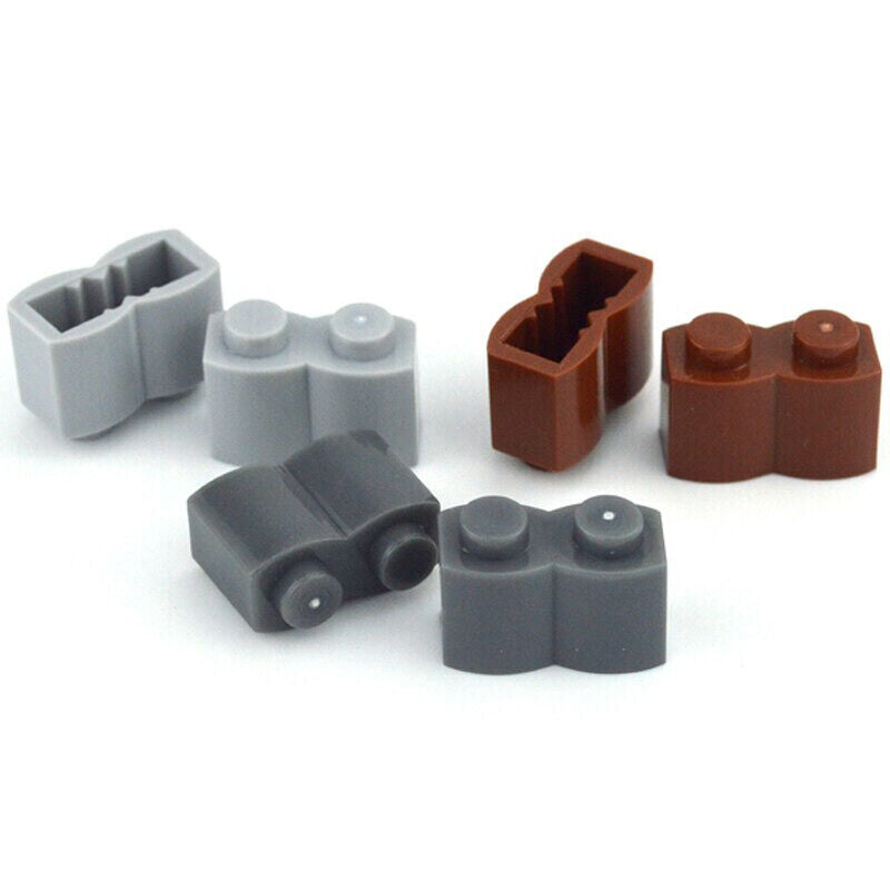 40-70pcs 30136 1x2 1x4 with Wave Parts for Lego Kits Bricks Building Block Sets