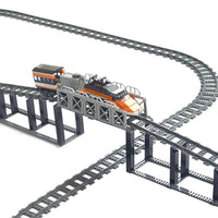 Bridge Tracks w/ Rock for Lego Kit Train Building Blocks Sets DIY - 20 Sets! | The Drift Art Co. 4