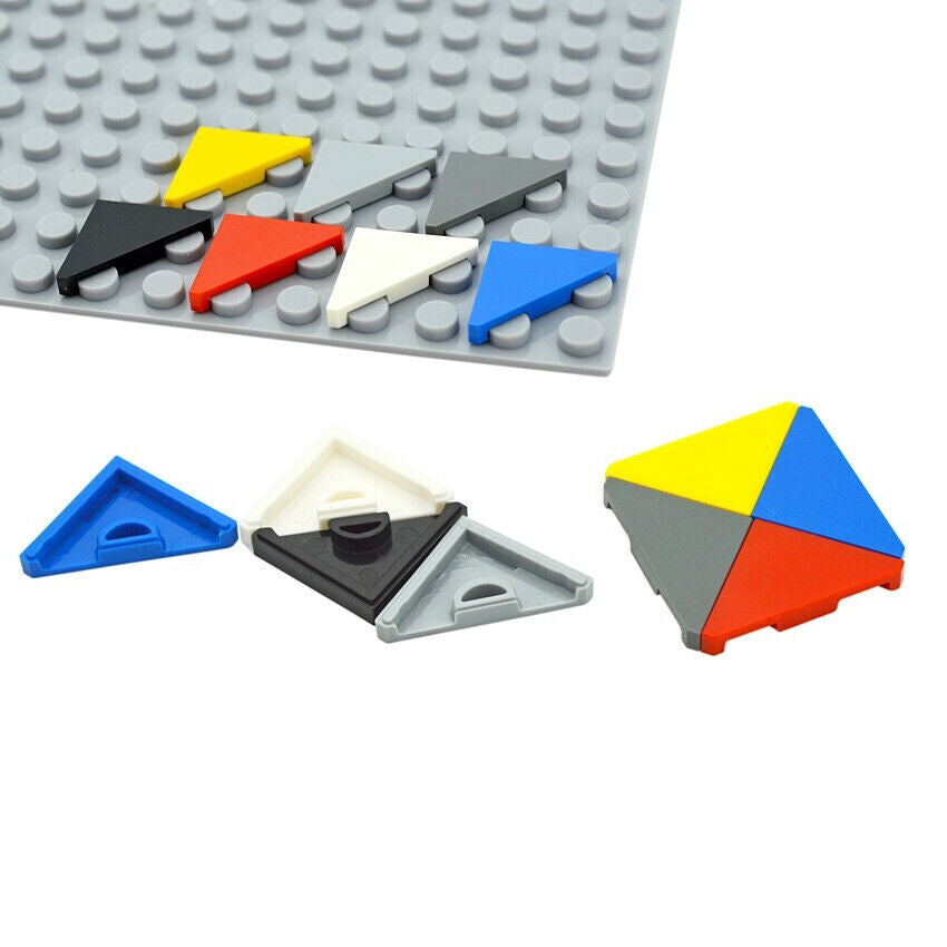 100pcs 45° Cut 2x2 Triangle Tile 35787 Building Blocks Bricks Toy DIY - 8 Colors