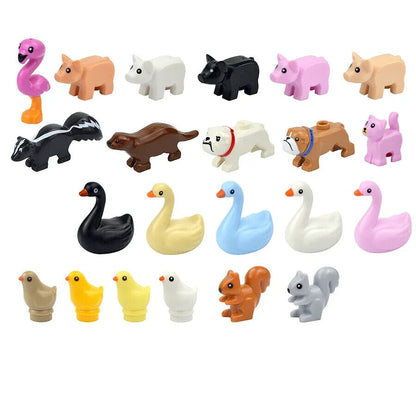 City Animal Building Blocks Duck Swan Cat Pig for LEGO Sets Building Blocks Sets