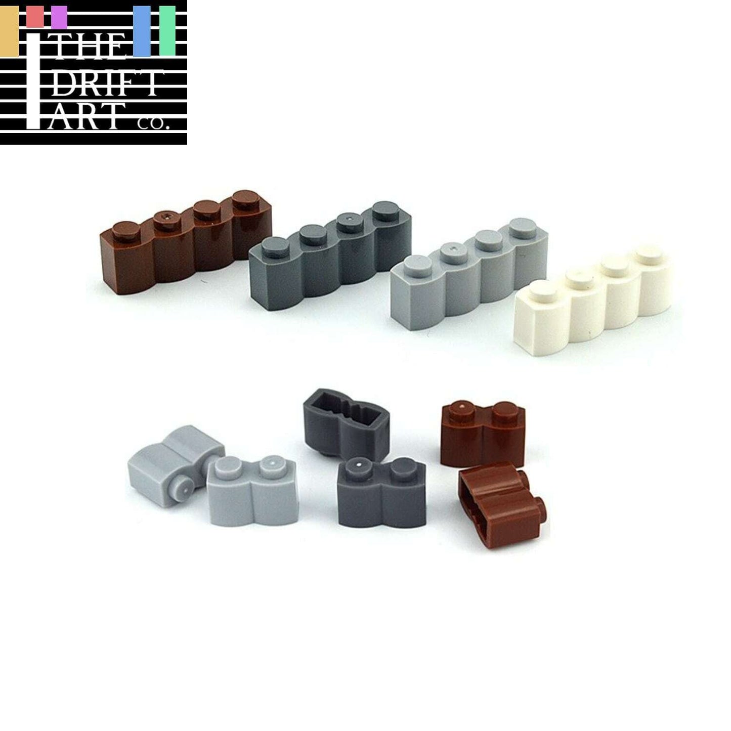 40-70pcs 30136 1x2 1x4 with Wave Parts for Lego Kits Bricks Building Block Sets