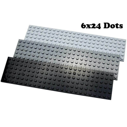 Building Blocks Dots base plates & Pillars DIY - (6x24) 4pcs - 3 Colors