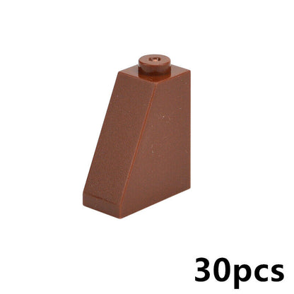 30pcs 60481 2x1x2 Brick Slope 65° Educational Building Block Bricks Toy DIY