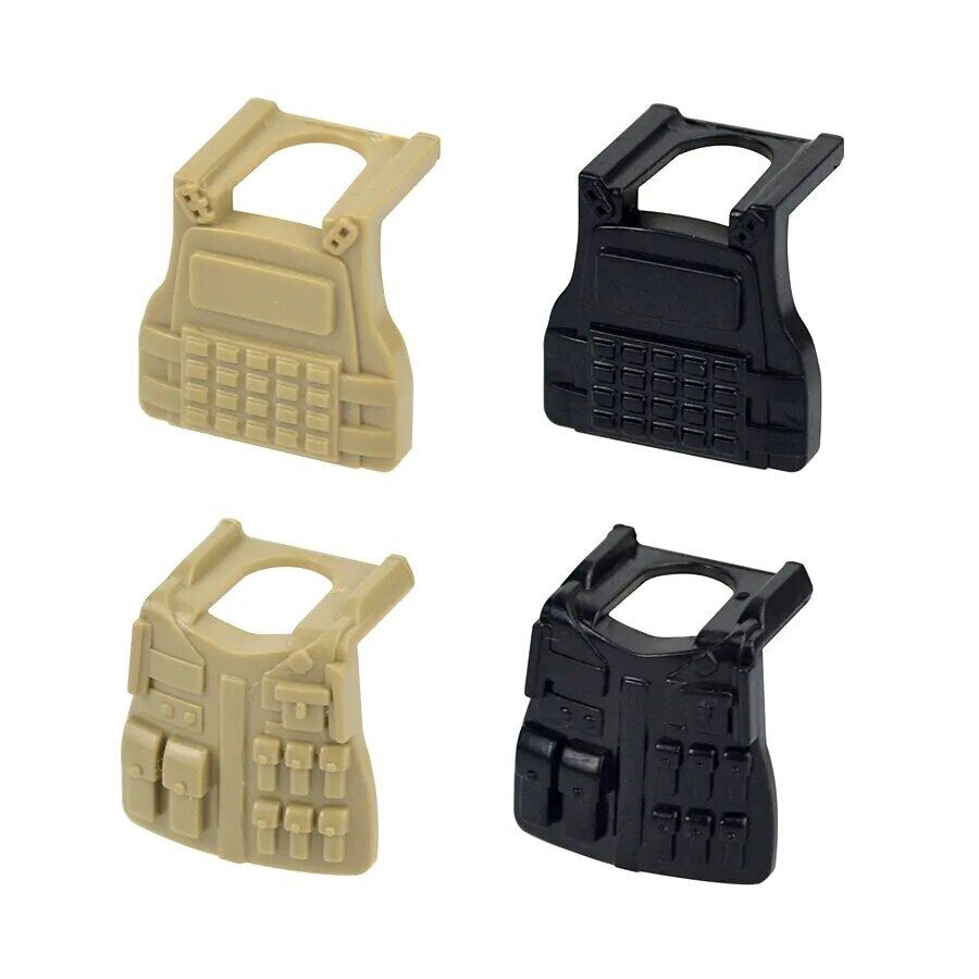 Backpack Armor Vest Army Weapon Soldier Figures Building Blocks Toy DIY