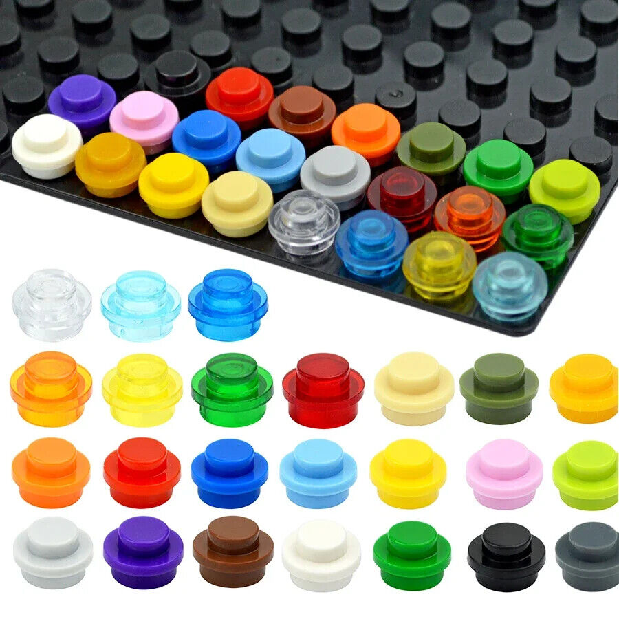 250pcs Round 1x1 Dot 4073 6141 15570 for Lego MOC Building Blocks Brick Toy DIY